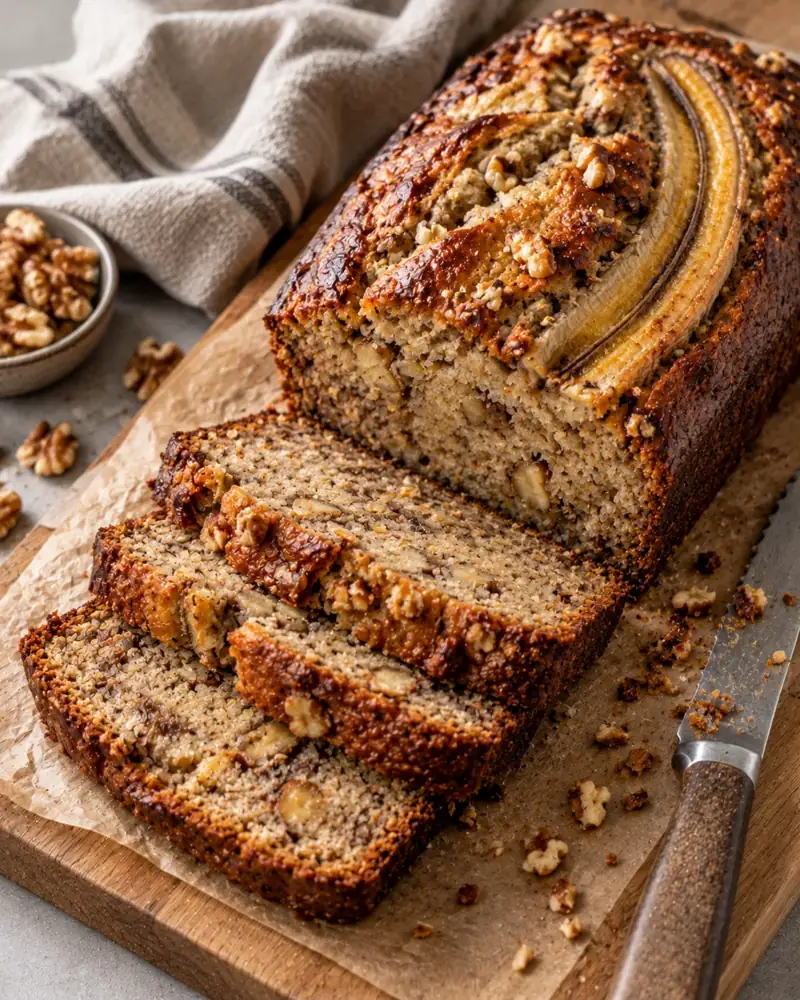 Banana Bread: Moist, deeply banana-flavored, made in one bowl
