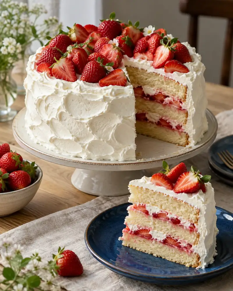 Norwegian Cream Layer Cake (Bløtkake): Feather-light sponge, berries and whipped cream for every celebration