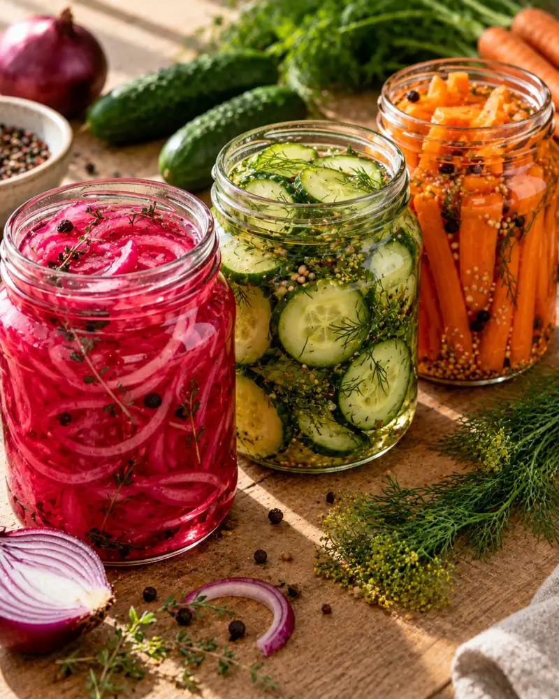 Quick Pickles: Crunchy, bright refrigerator pickles in 30 minutes