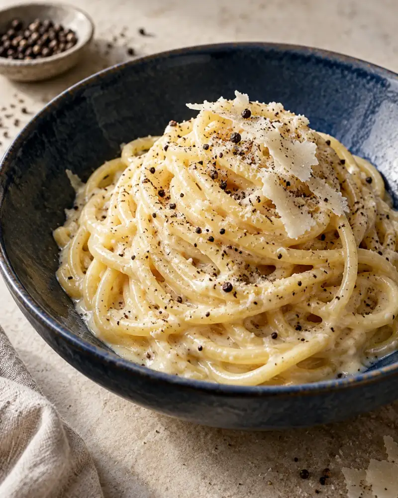 Cacio e Pepe: Cheese, pepper, pasta water — and the method that makes them a sauce