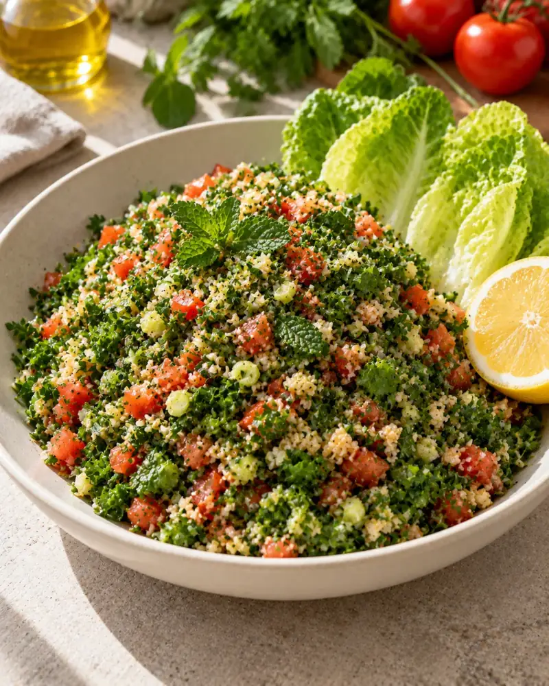 Tabbouleh: A parsley salad with a little bulgur — not the other way round